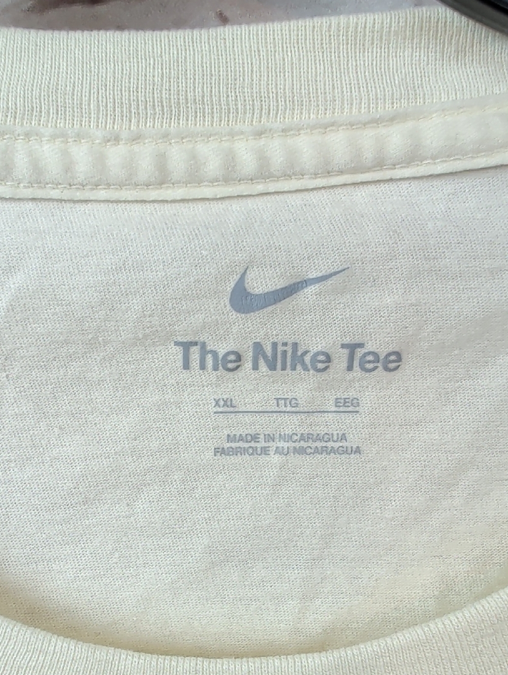 Nike Men’s Cream 'Just Do It' Graphic Tee XXL Nwt - Picture 5 of 6